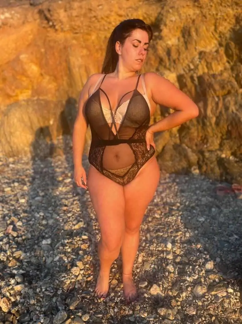 Body en Maille Transparente pour Femme