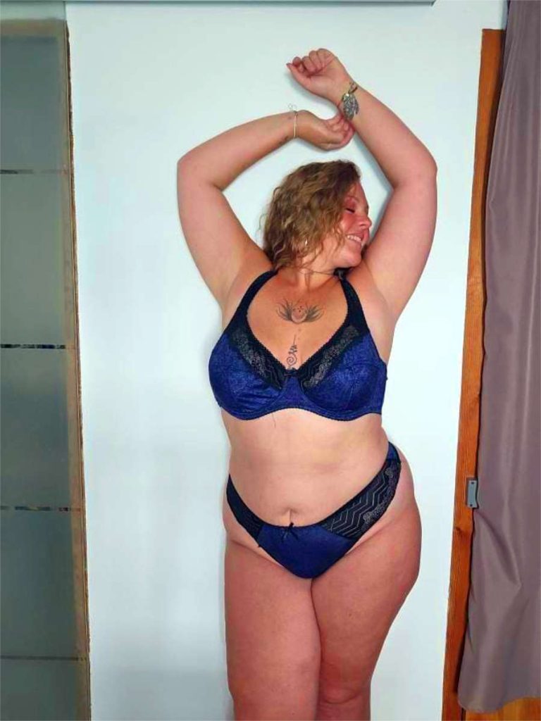Ensemble Soutien-gorge à Volants Music Legs - Bleu, Taille Unique, NEUF