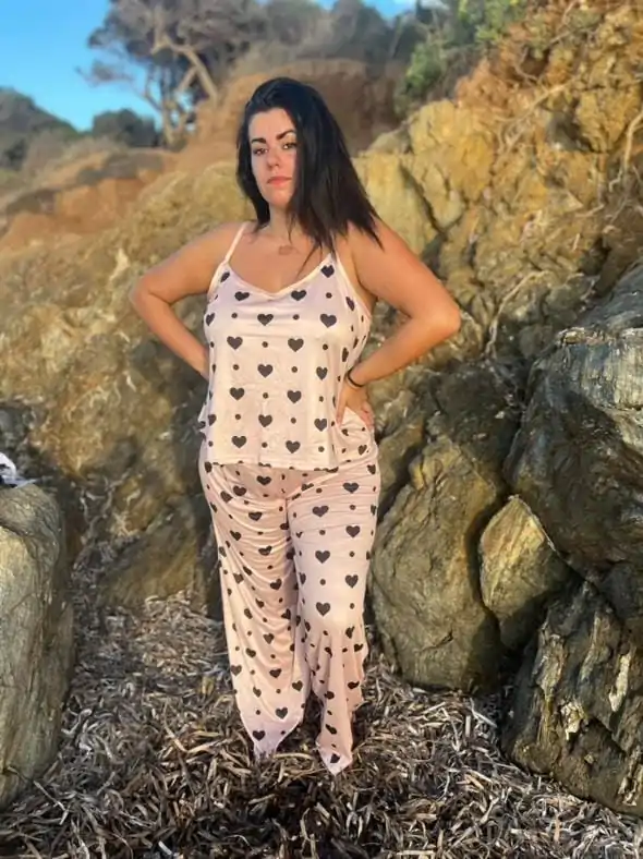Ensemble Pyjama Elastique, Grande Taille