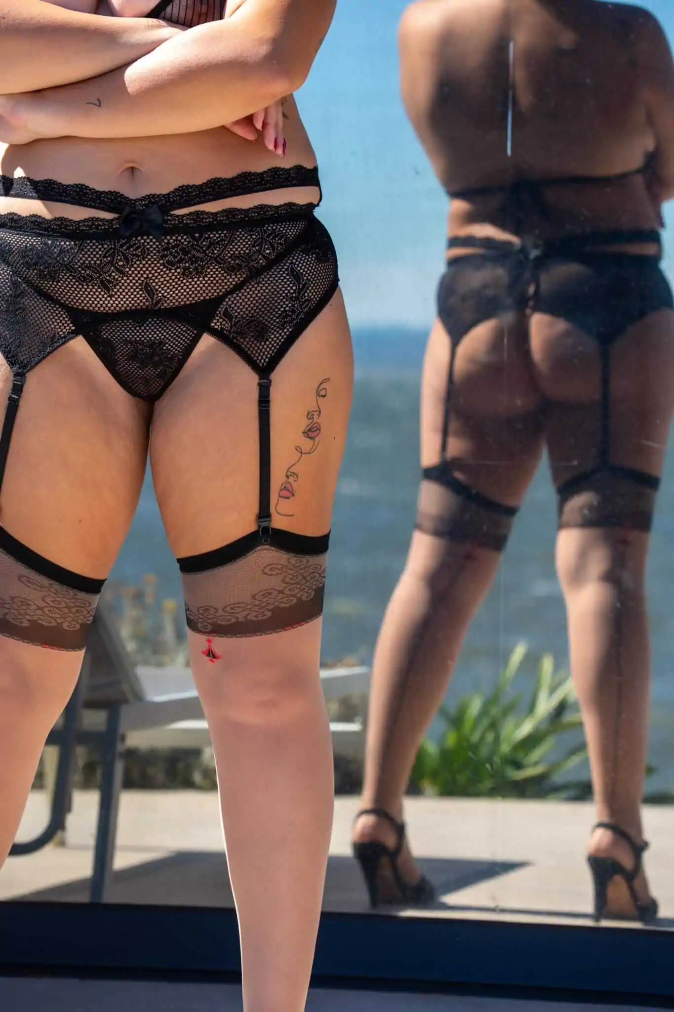 Porte Jarretelle Sexy Noir