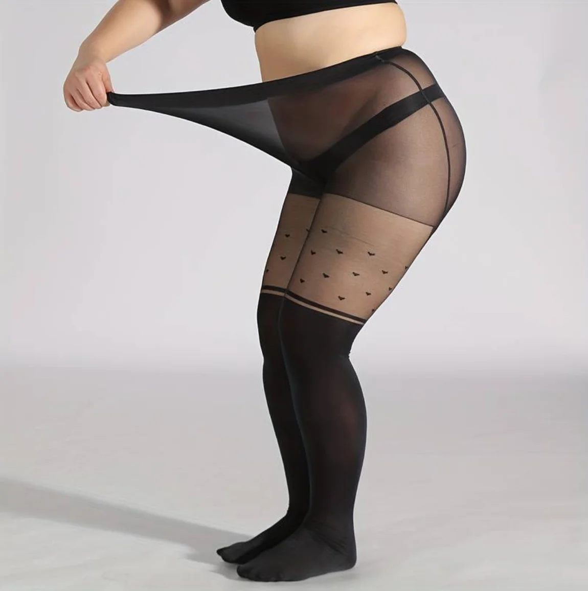 Collant Grande Taille Sexy Dentelle